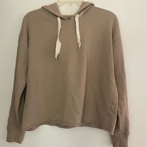 Aerie Tan Knit Hoodie